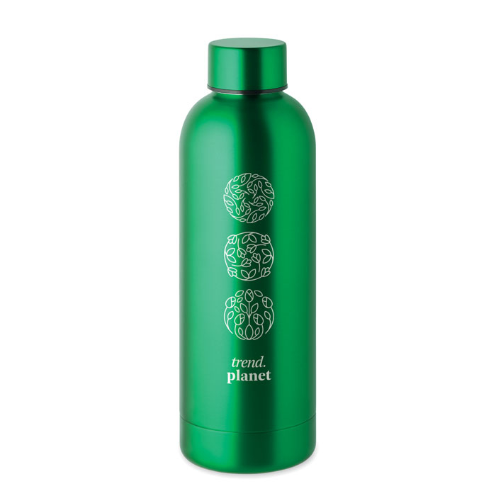 Bouteille publicitaire en inox recyclé 500 ml ATHENA Vert 